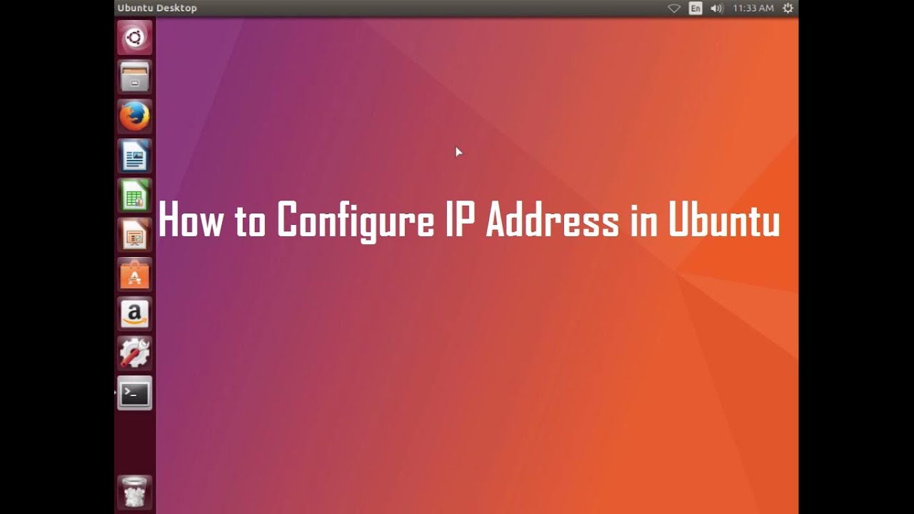How to configure ip address in ubuntu linux