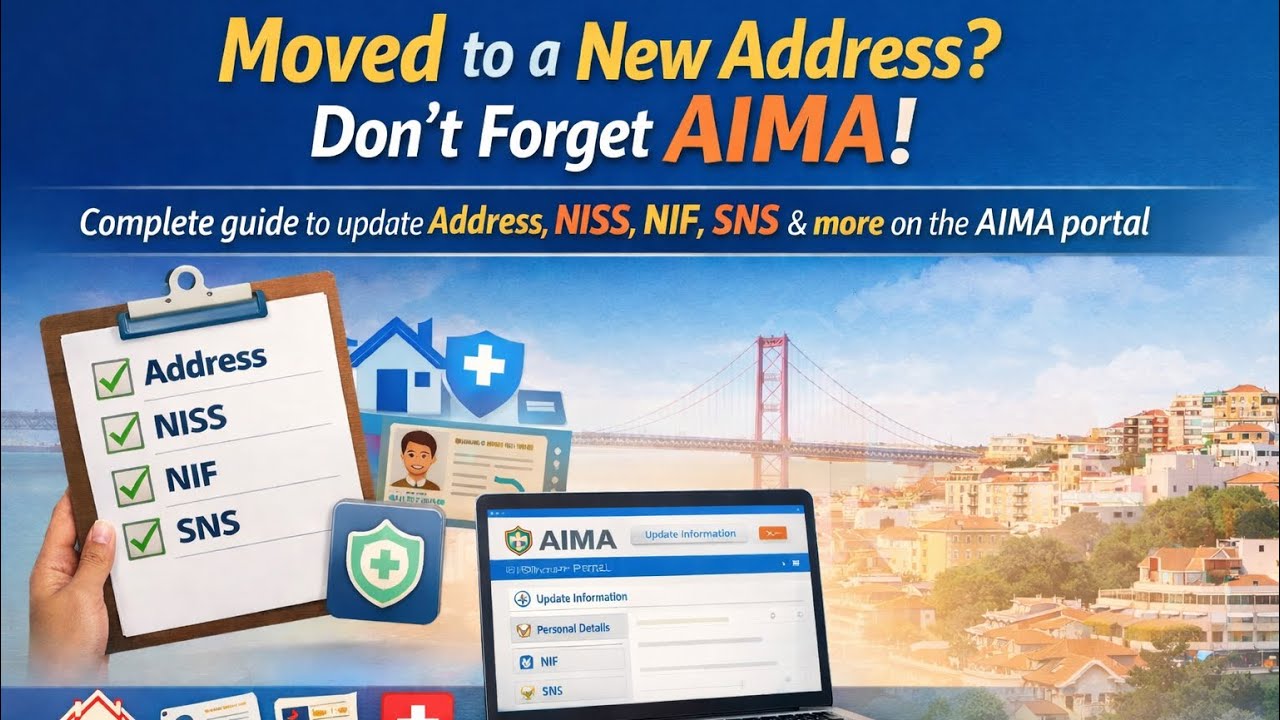 Step-by-Step Guide: Update Address, Email, NISS, NIF, SNS & More in AIMA Portal | Portugal