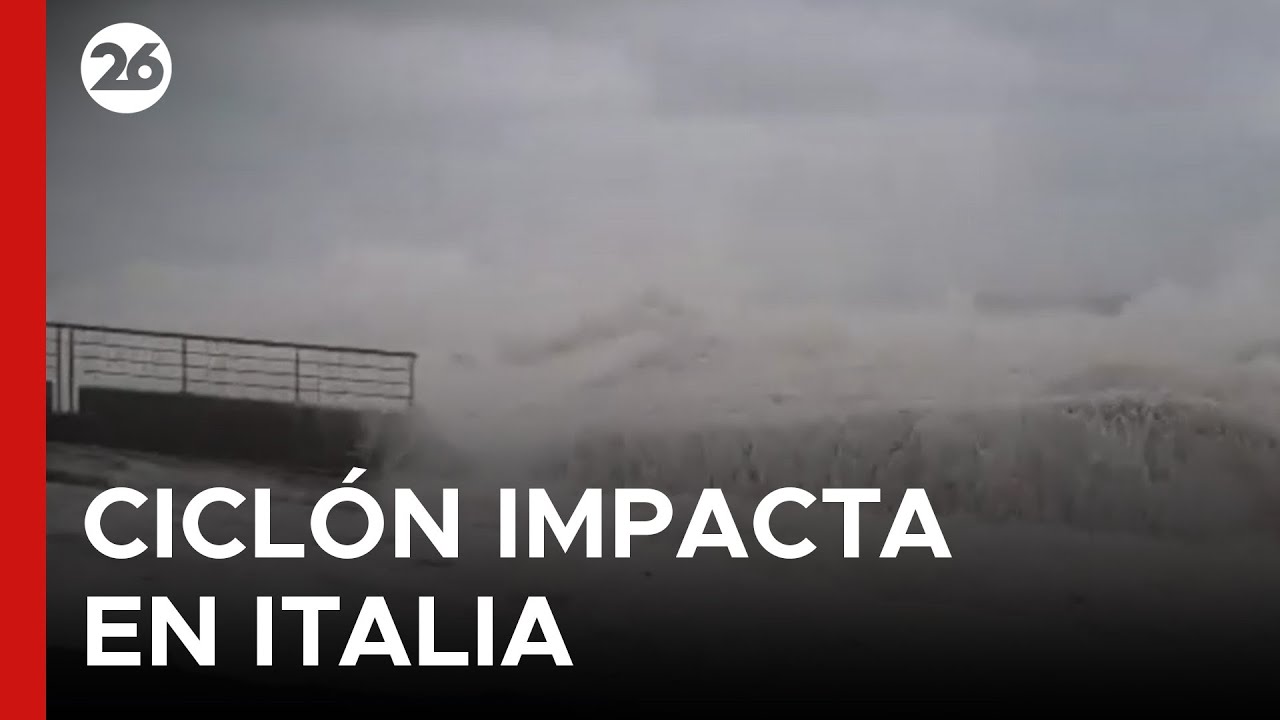 🇮🇹 EMERGENCIA EN ITALIA | Autoridades prohíben el acceso a las zonas costeras por el ciclón