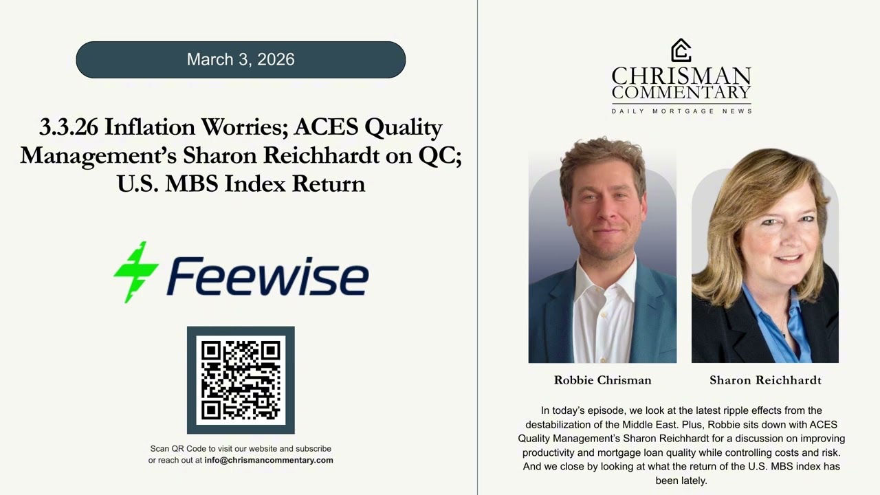 Chrisman Commentary Daily Mortgage News 03.3.26: Sharon Reichhardt