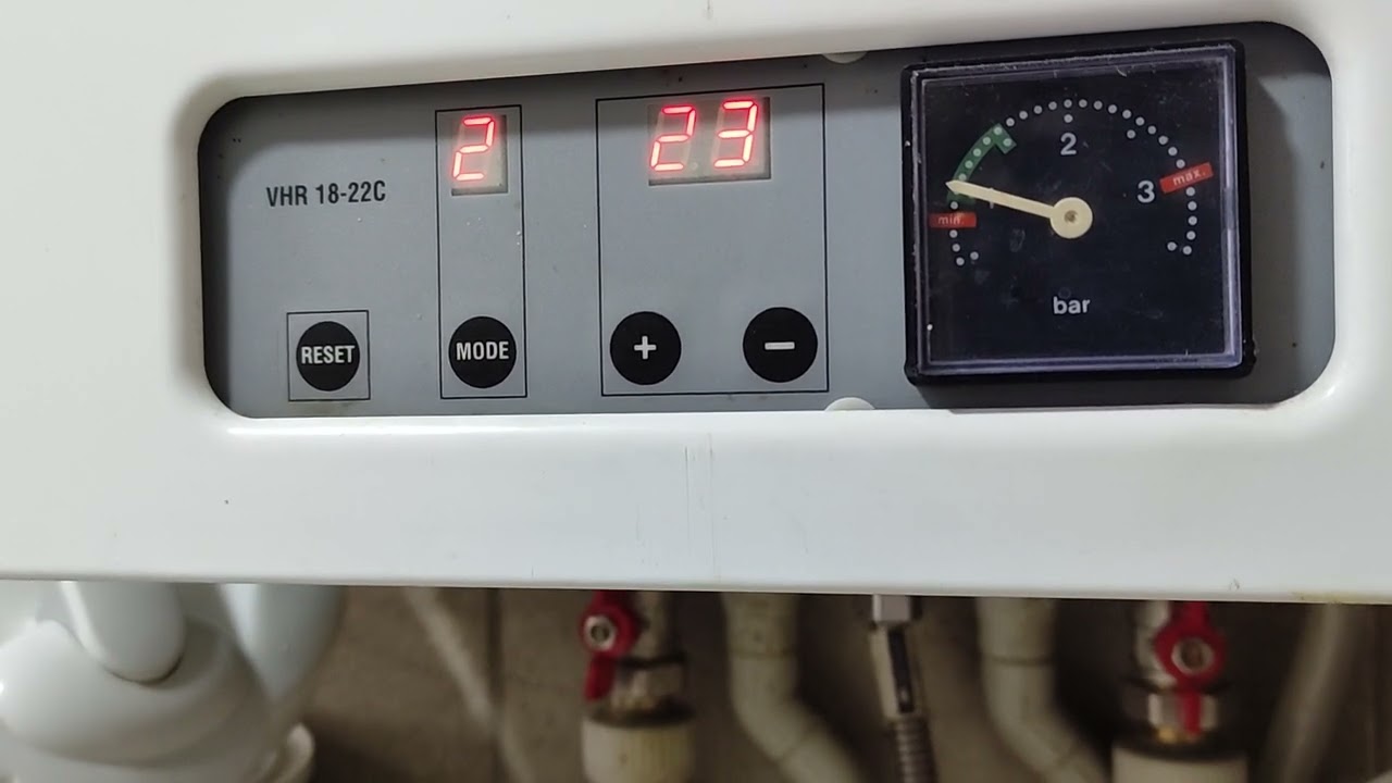 ошибка F01(F06) vaillant vhr 18-22c