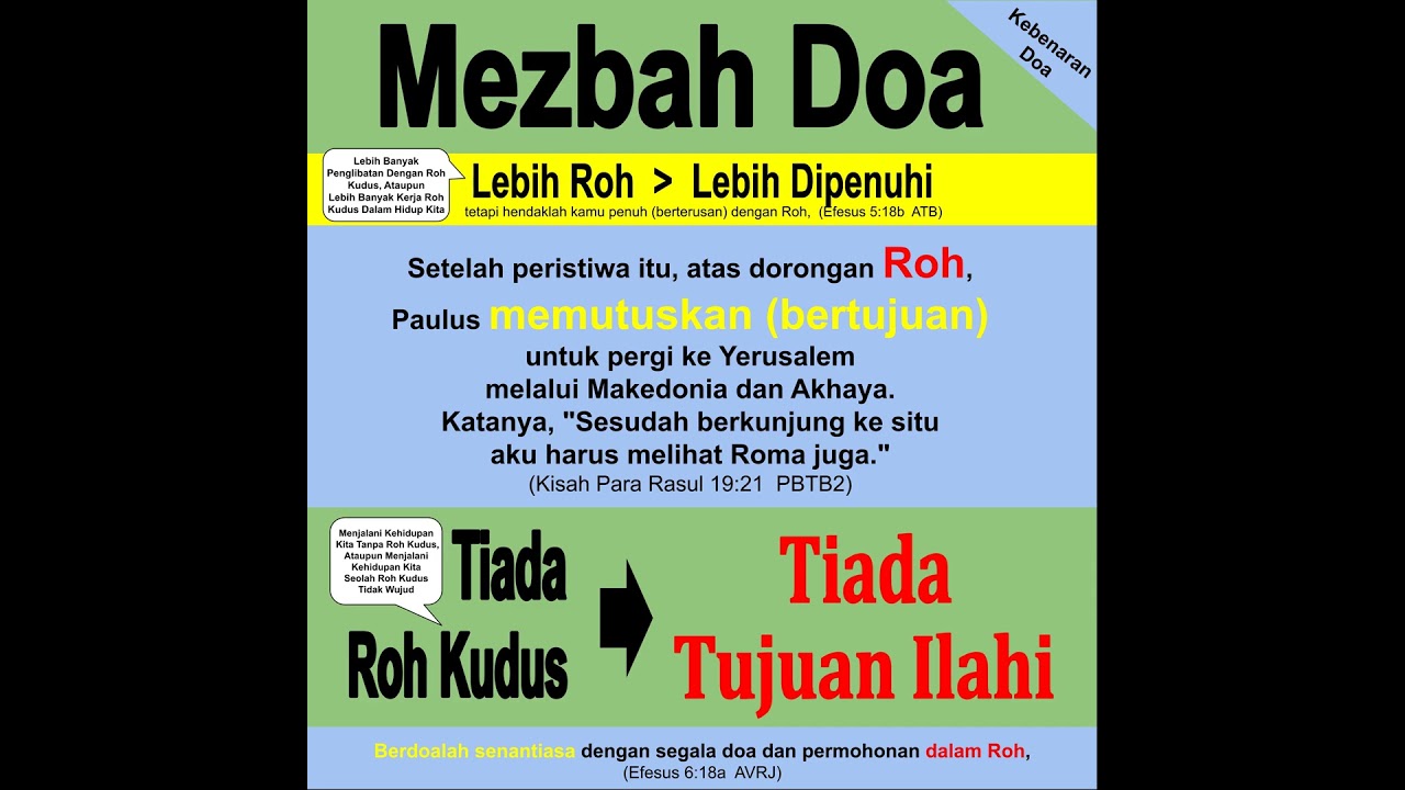 #Doa #MezbahDoa #TiadaRohkudus #TiadaTujuanIlahi