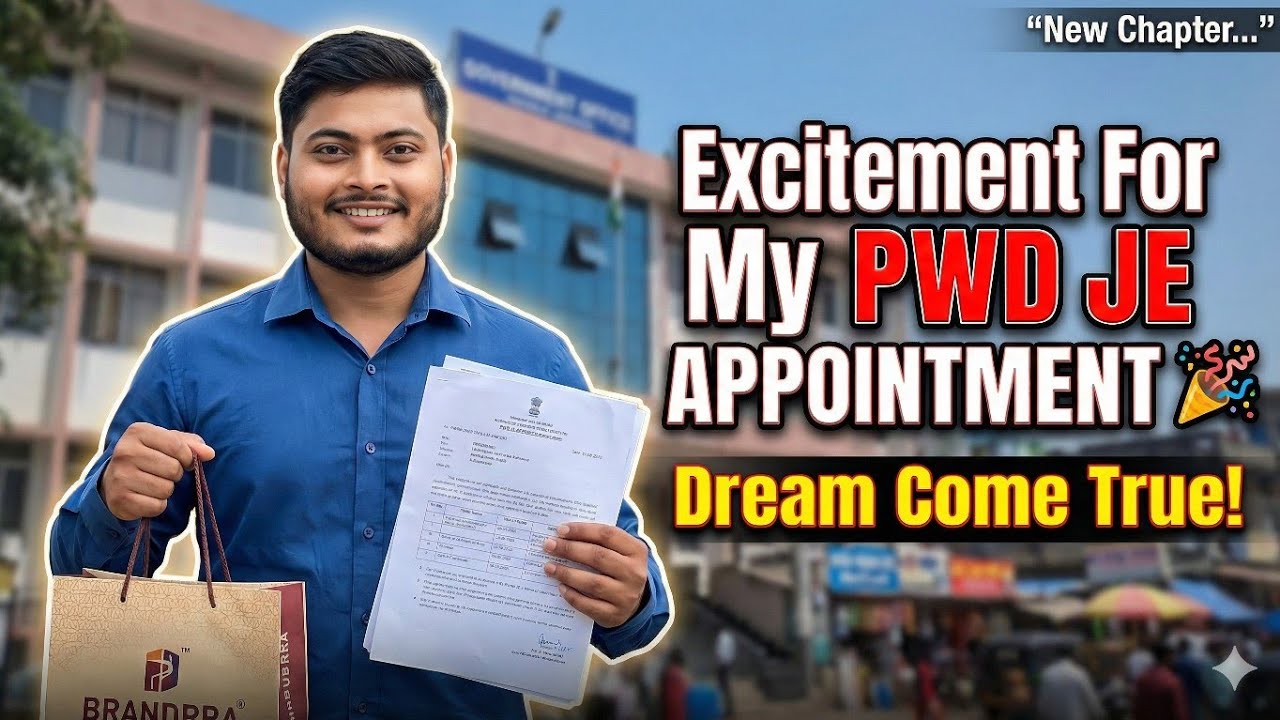 Shopping for PWD Junior Engineer Appointment Day || Govt Job Vlog