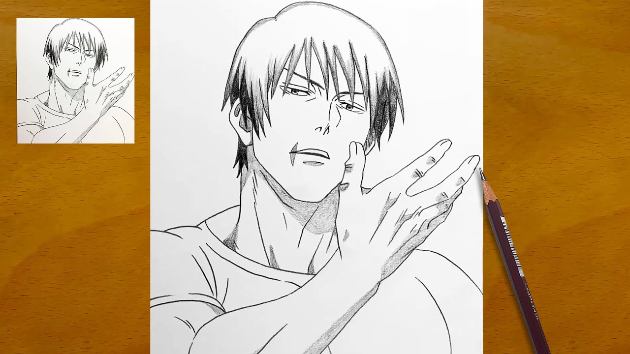 How to Draw Toji Fushiguro Step by Step || Jujutsu Kaisen Anime Sketch