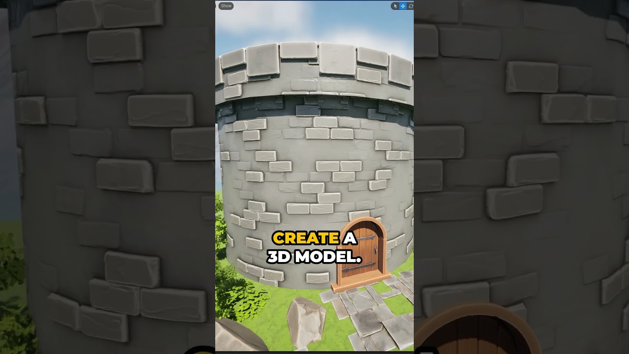 Как вырезать отверстие в сетке в Unreal Engine 5