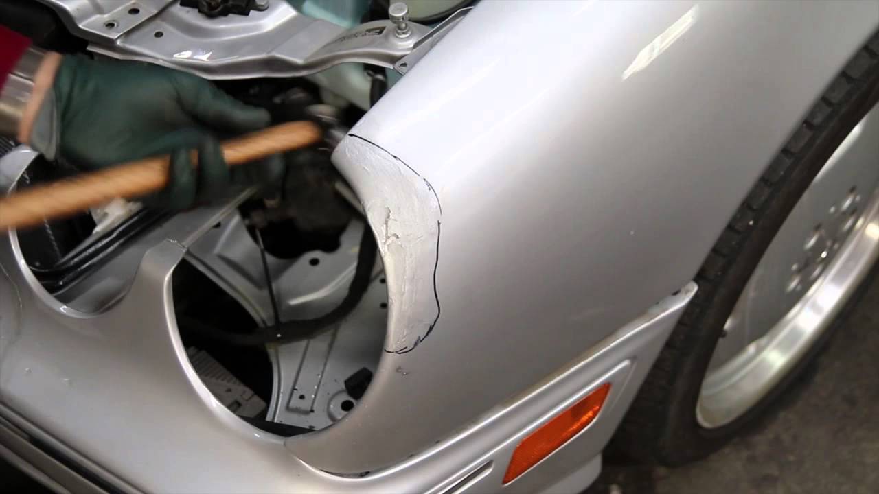 Precision Auto Body Car Dent Repair Hammer and Dolly Techniques