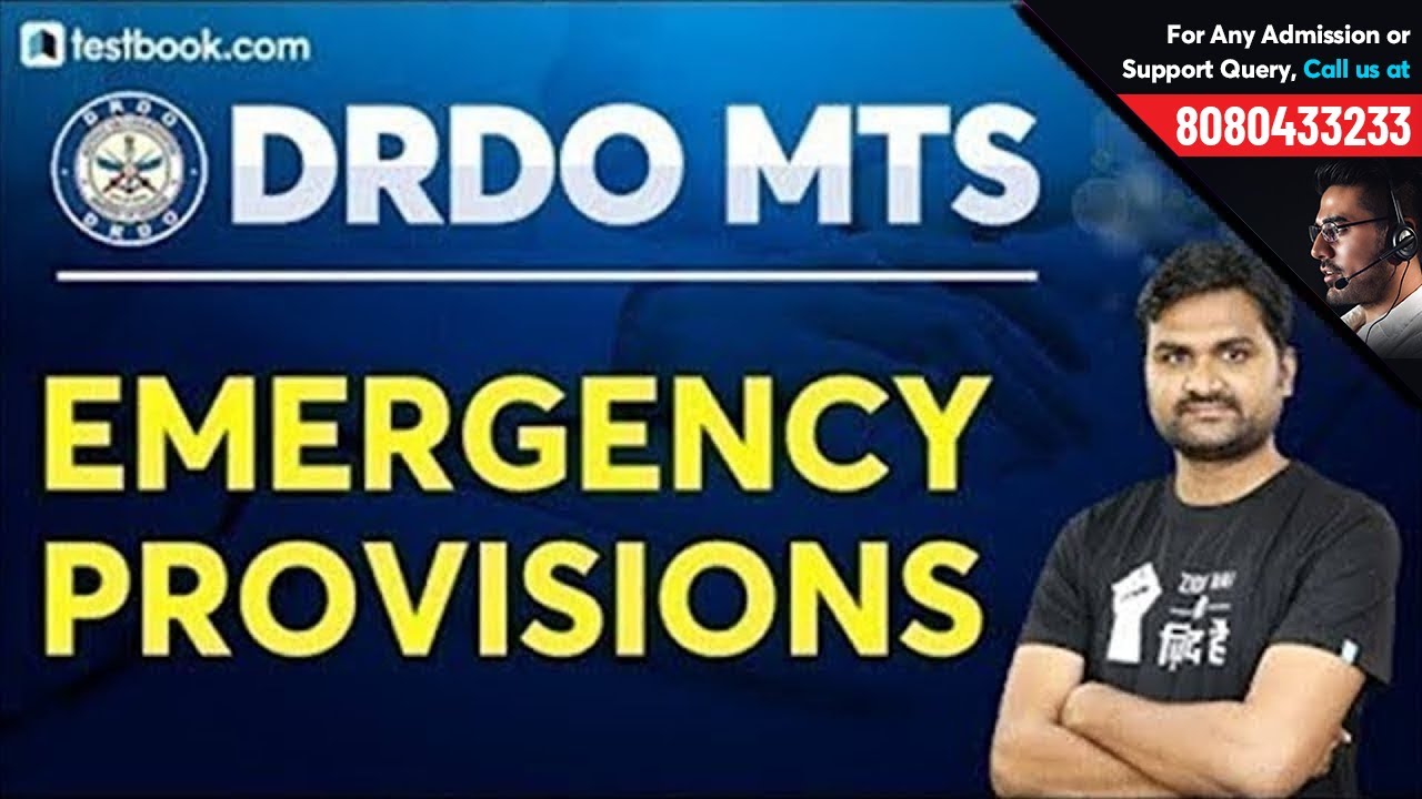 Emergency Provisions in India | Polity Class for DRDO | DRDO MTS 2020 GK Class by Pankaj Sir