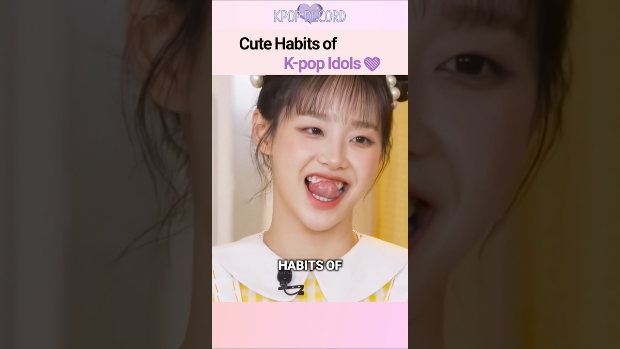 Cute Habits of K-pop Idols #kpop #shorts