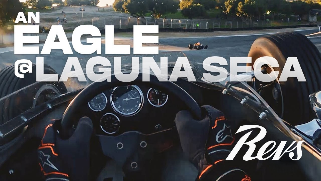 1967 Gurney Eagle F1 Grand Prix car | On board around Laguna Seca | Velocity Invitational 2021