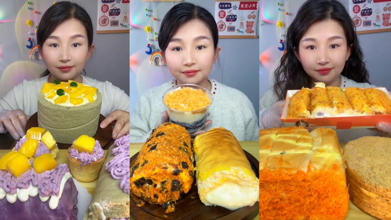 Asmr Challenge Cake 🍰🎂 Dessert 🎂 Chocolate 🍫 Tiramisu cheesecake Mochi#creamy #cake #tiramisu #asmr 