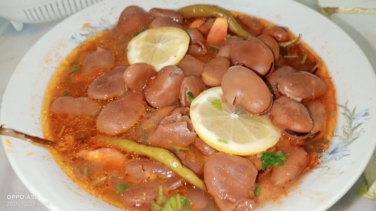 فول  دوبارة حارة محرحرة  مع سر البنة والطراوة 🇩🇿🌨️