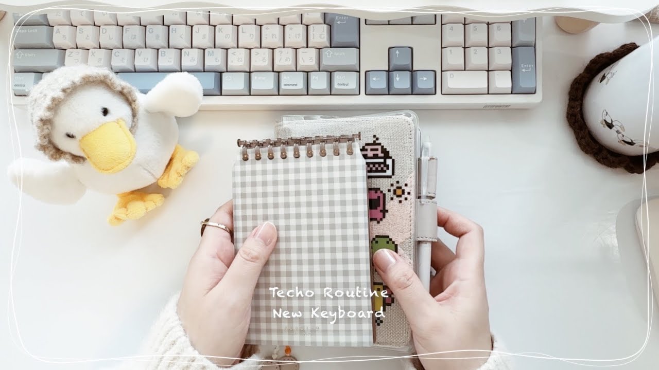 お気に入りキーボードと手帳時間⌨️（ASMR）