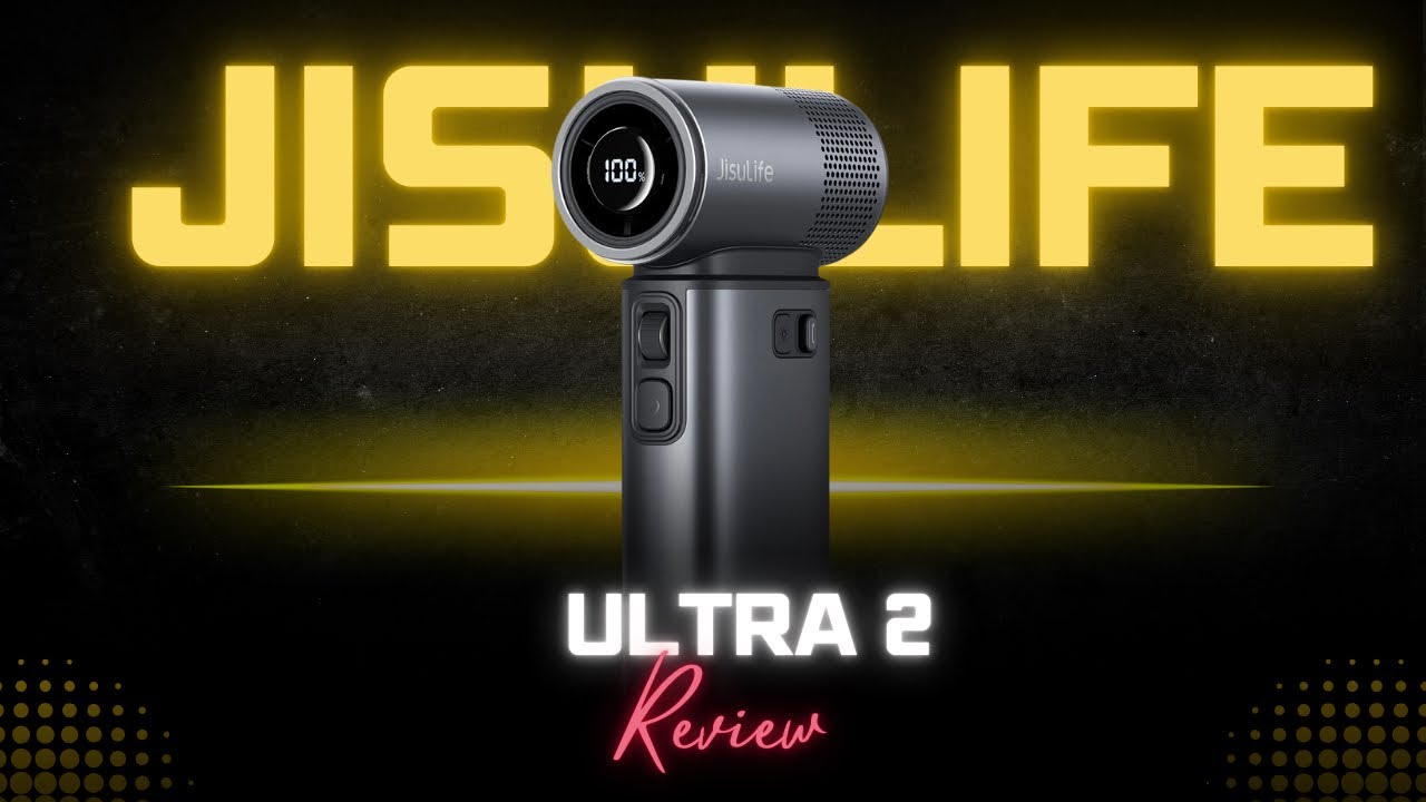 All in One Handheld Fan! 100 Speeds, Battery Pack, LED Light- JisuLife Ultra 2 Review!