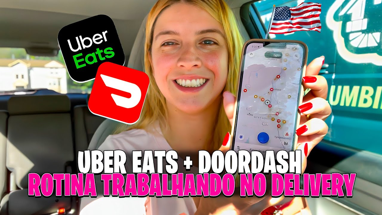 MINHA VIDA NO DELIVERY: ENTRE UBER EATS, DOORDASH E A SAUDADE DO BRASIL  🌎