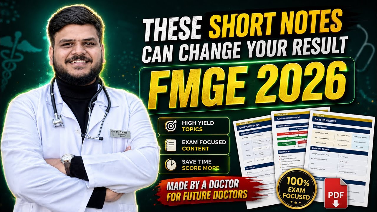These short Notes can solve your Revision Problem | FMGE 