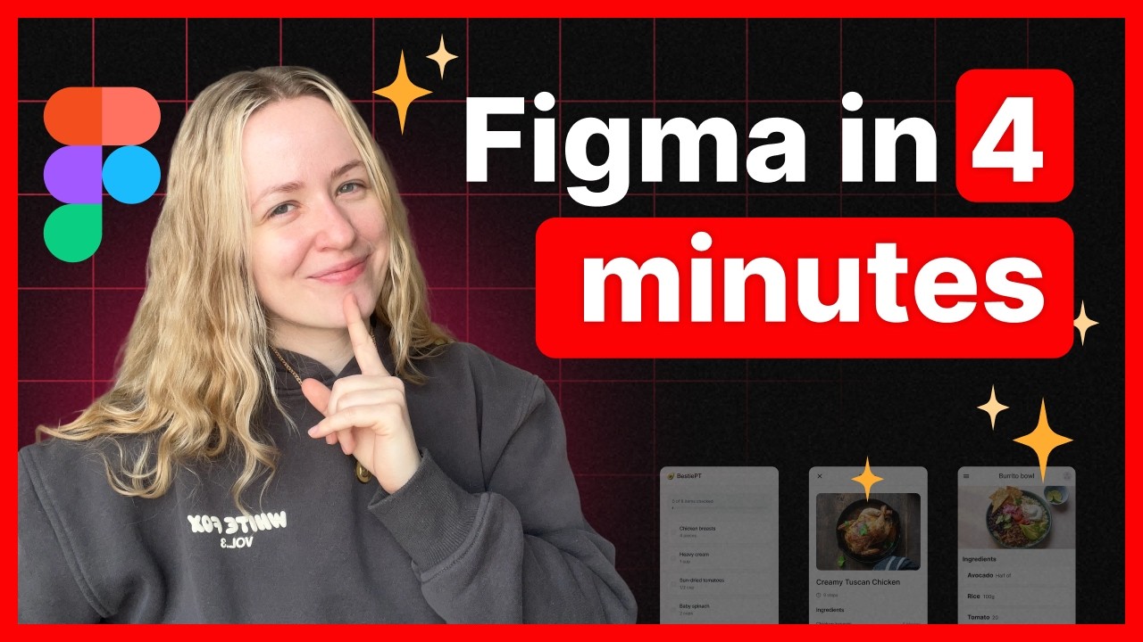 Design an App in Figma (4 Min Crash Course for Beginners!)