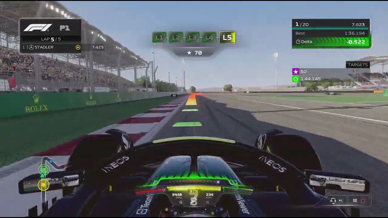 Started racing on F1 23 (P1 Bahrain )🎤🏎️