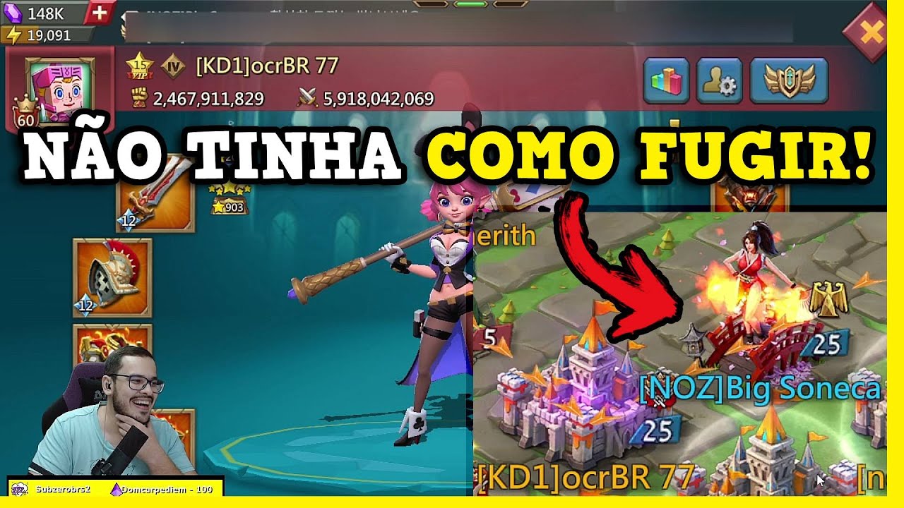 ocrBR QUEIMOU Big Soneca! Lords Mobile