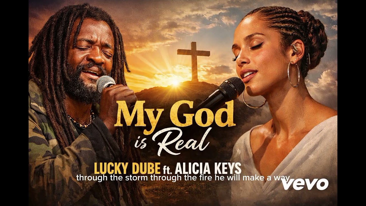 My God is real - Lucky Dube ft Alicia keys (official light of Zion Gospel reggae lyrics)