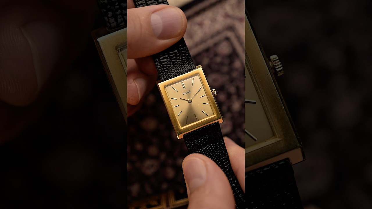 1970s Piaget Tank 9653 in 18k yellow gold  😮&zwj;💨 #watches #piaget