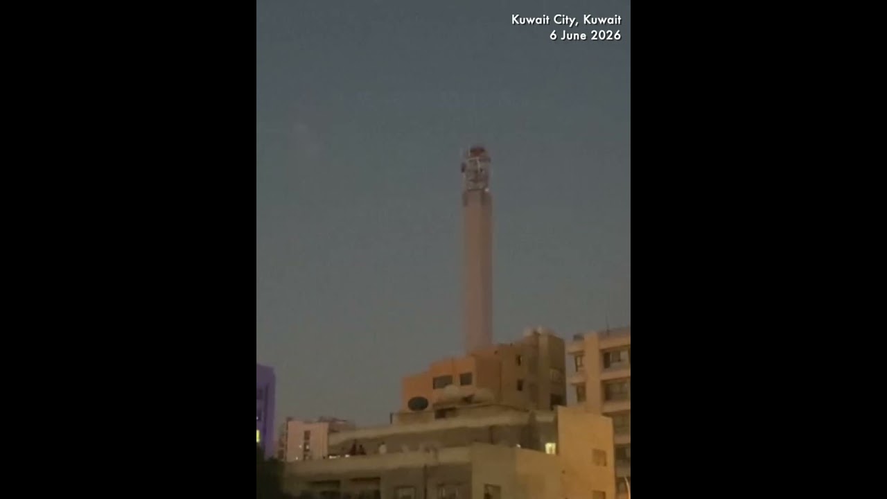 MOMENT: Kuwait's air defences intercept Iranian drones and missiles after US attacks on Iran