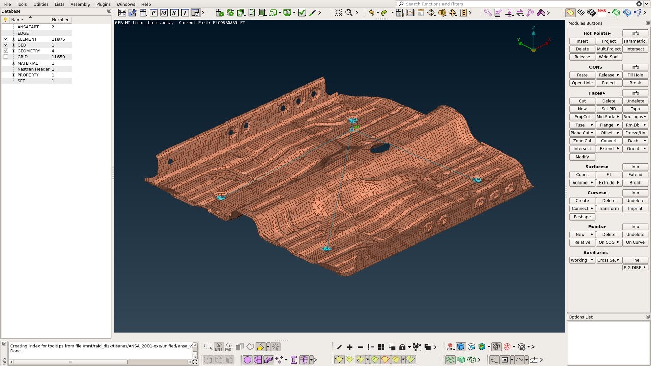 How to apply boundary conditions and mass using GEBs