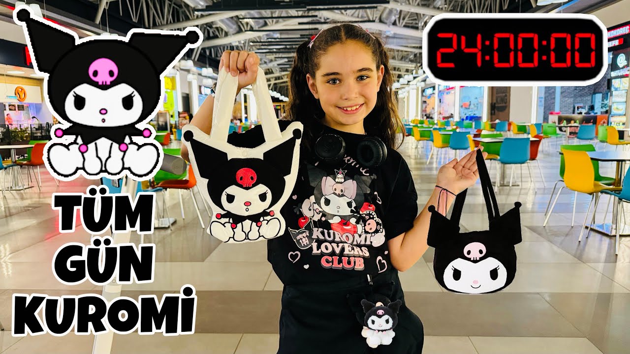 ELİF SİNEM 24 SAAT KUROMİ OLDU !! TÜM GÜN SİYAH KUROMİ OLSUN !!