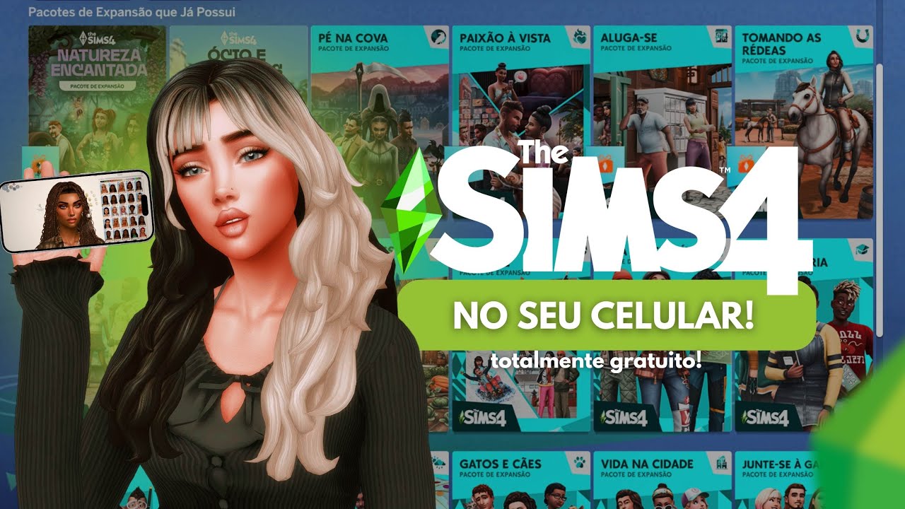 COMO BAIXAR E INSTALAR THE SIMS 4 NO SEU CELULAR/TELEFONE COM TODAS AS EXPANSÕES GRÁTIS 2025🤩✅