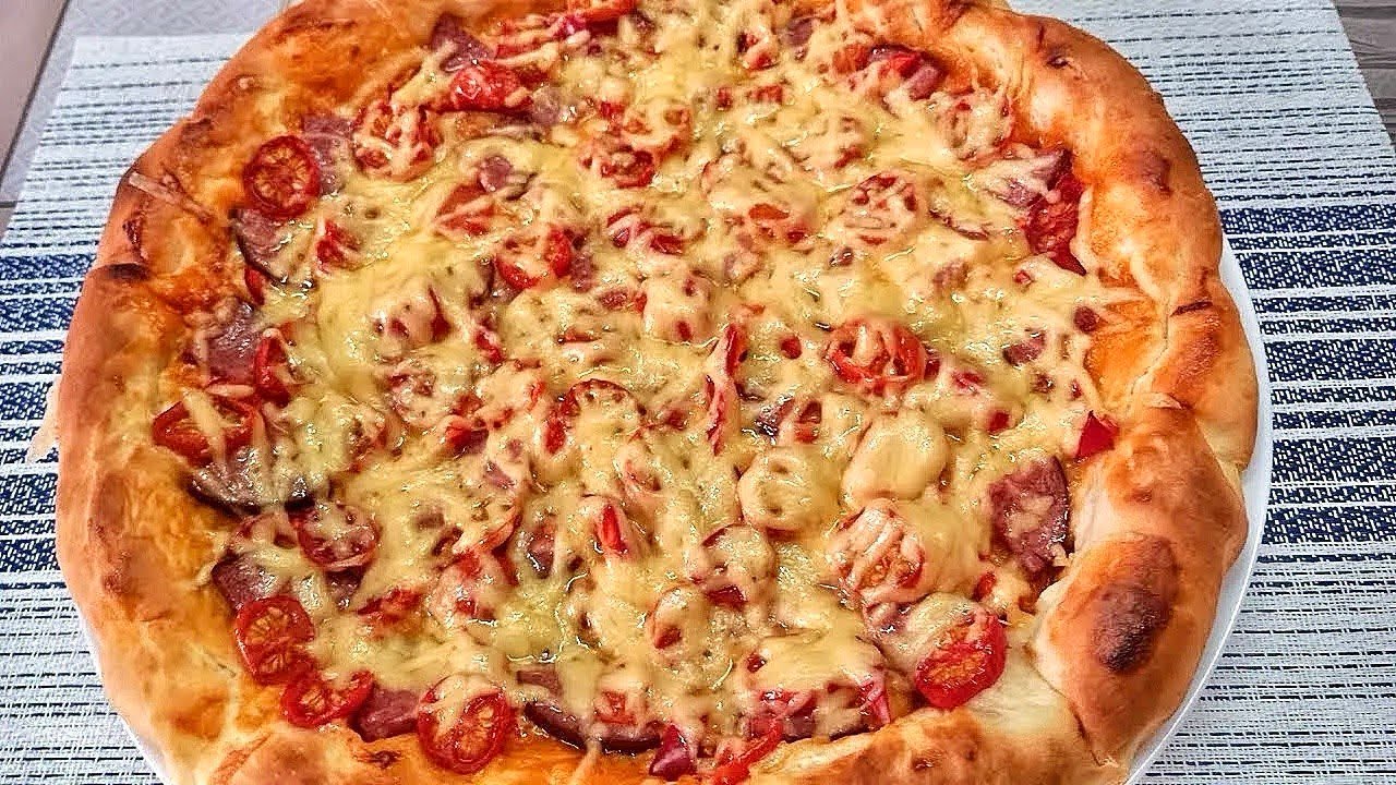 ПІЦА як у піцерії за 15 ХВИЛИН 🍕 Домашня піца 🍕Рецепт тіста на піцу🍕