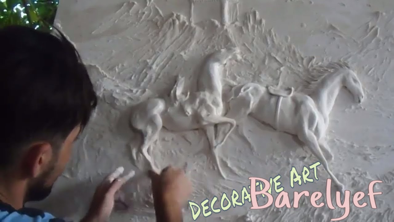 How To Make Bas-Relief Sculpture _ #Decorative Art play