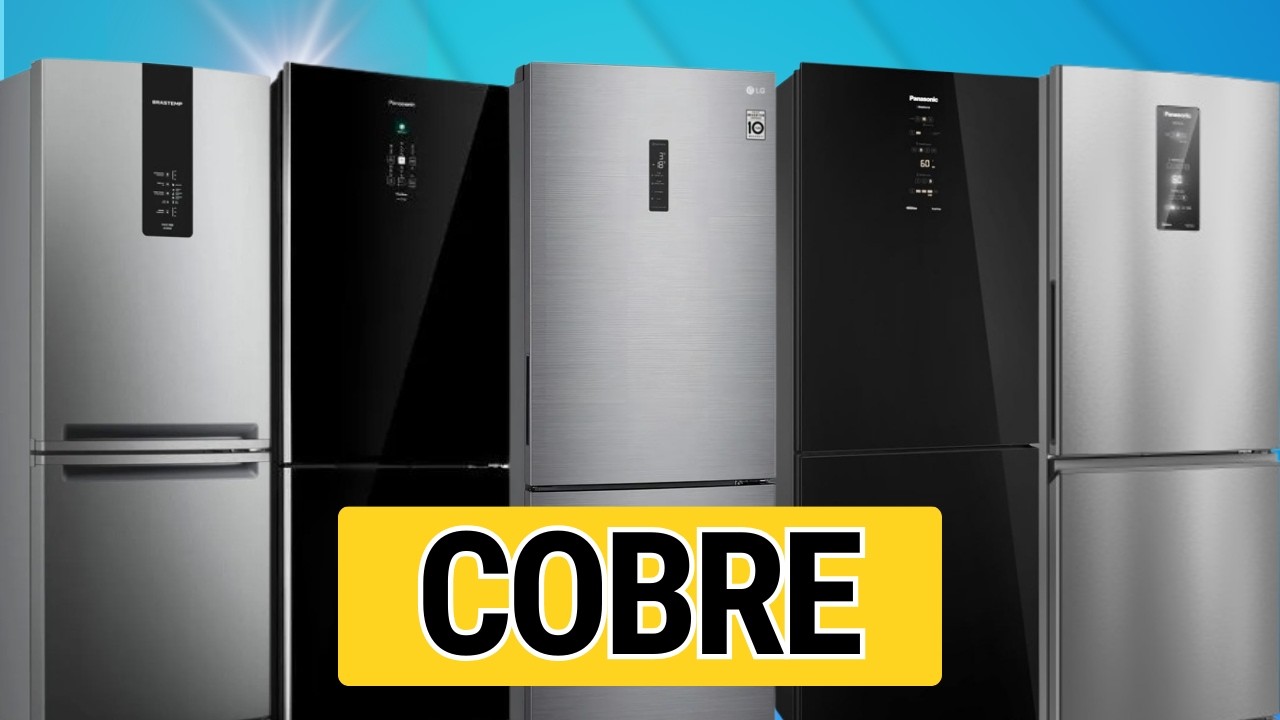 ✅Zero Dor de Cabeça - Melhores Geladeiras com tubos em COBRE 2026 | Panasonic, Brastemp, LG.