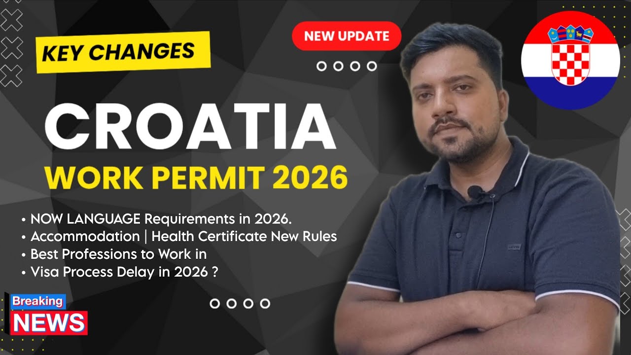 CROATIA WORK PERMIT 2026 : Key Changes in Feb ? Top Demanding Jobs in Croatia for 2026 For S. asians