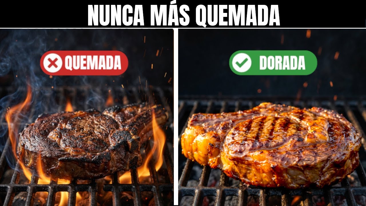Nunca más carne quemada: 5 errores con el fuego en la parrilla