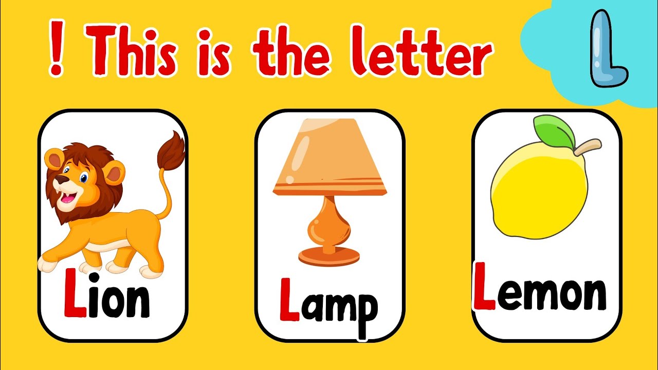  الحروف الإنجليزية للأطفال |#تعلم_الإنجليزية رحلة ممتعة من A إلى Z L