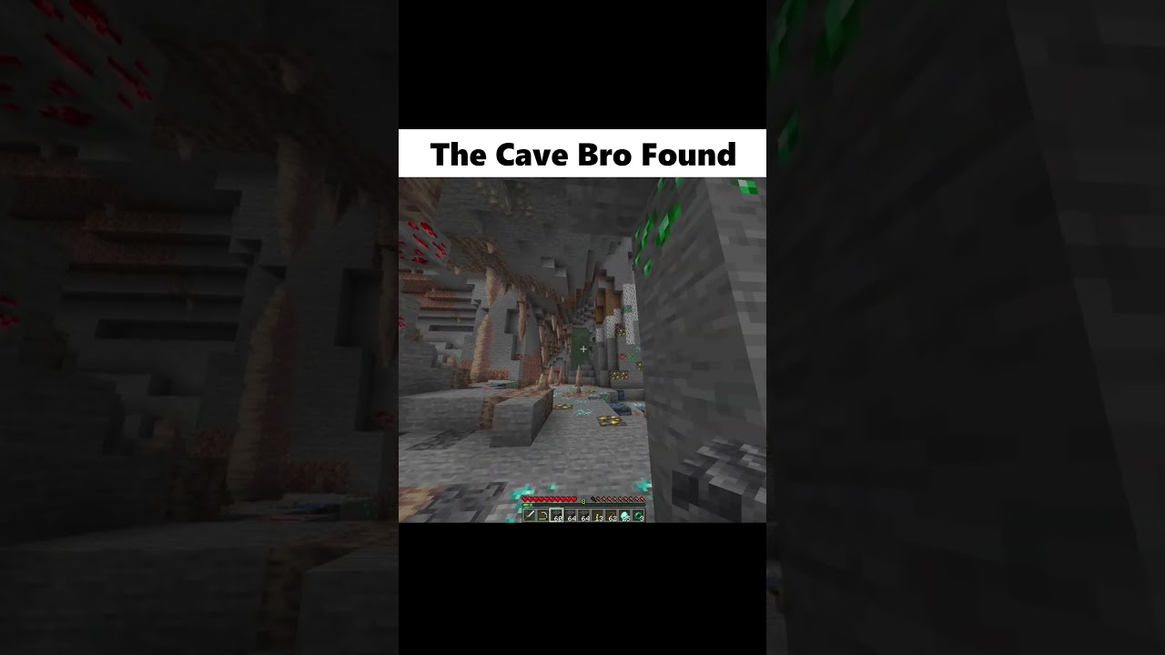 POV: That One Friend’s “Normal” Cave in Minecraft 💀 