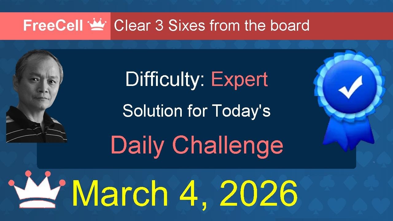 Microsoft Solitaire Collection: FreeCell - Expert - March 4, 2026