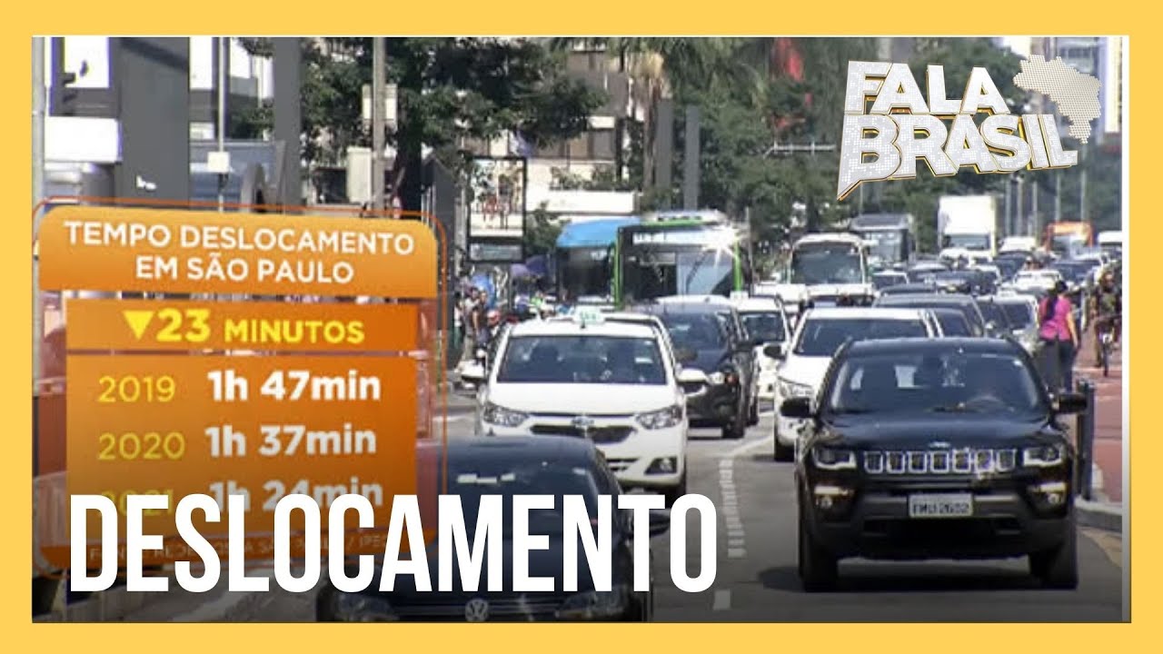 Pesquisa revela diminui&ccedil;&atilde;o no tempo no tr&acirc;nsito em SP