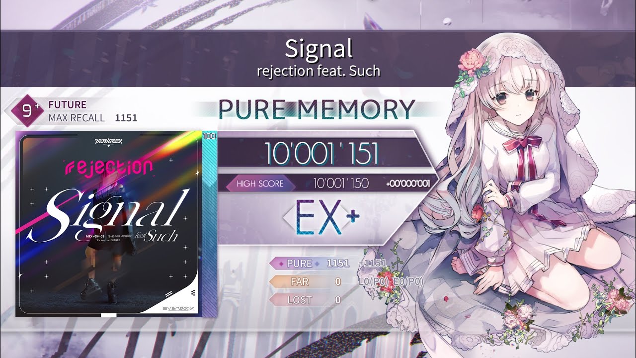【Arcaea】 Signal ［FTR/Lv9+］理論値 10001151