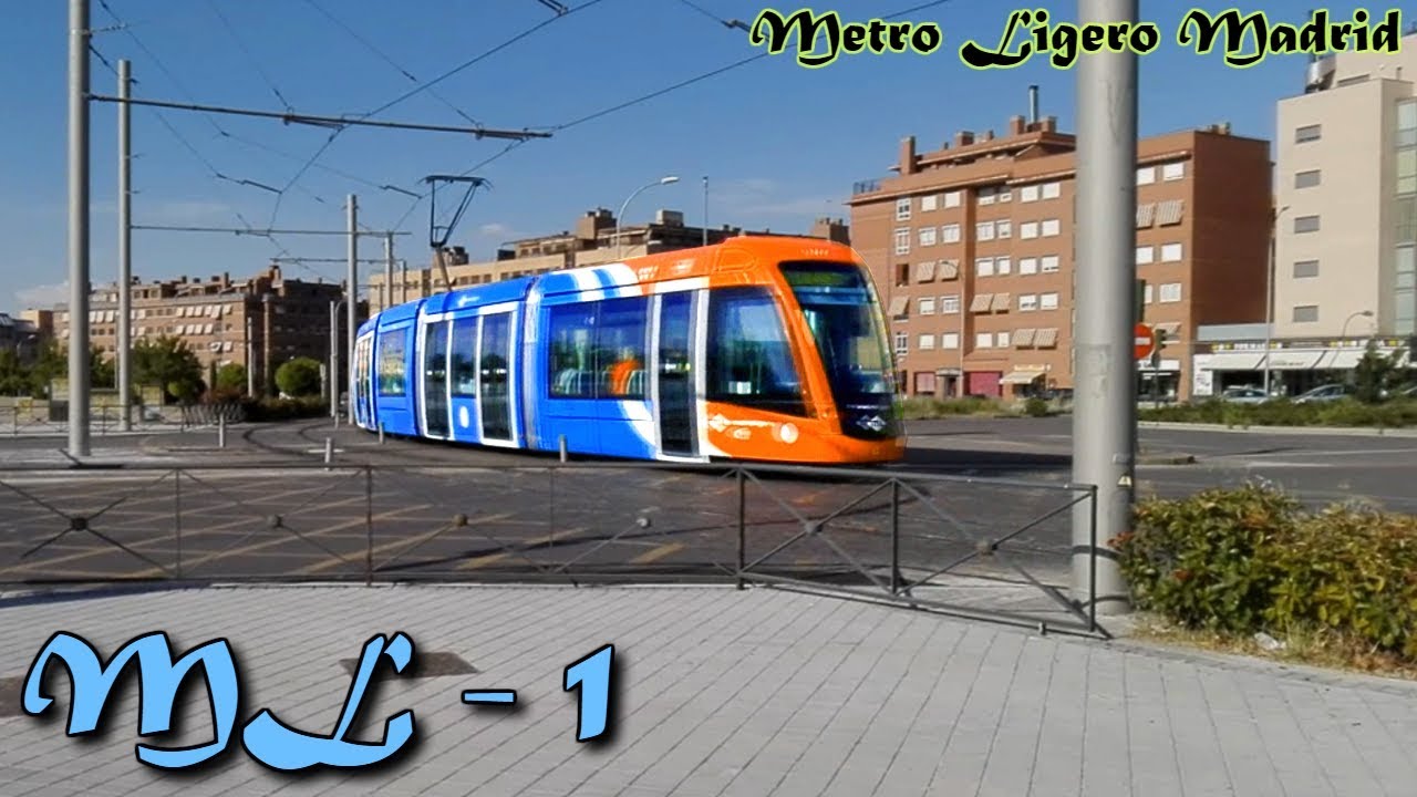 ML1 : Metro Ligero Мадрид ( Alstom Citadis 302 ) [ Мадридский трамвай ]