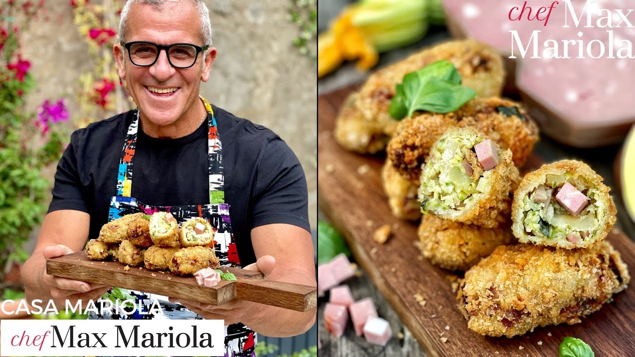 CROCCHETTE DI PATATE (con Zucchine e Mortadella!!!) Come fare panatura croccante? Chef Max Mariola