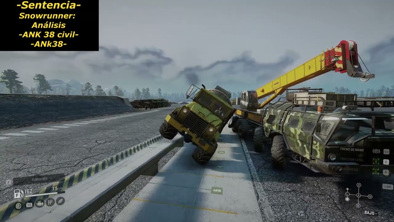 Snowrunner PC, análisis ANK 38 civil y ANK 38, parte 2. Pista de pruebas!