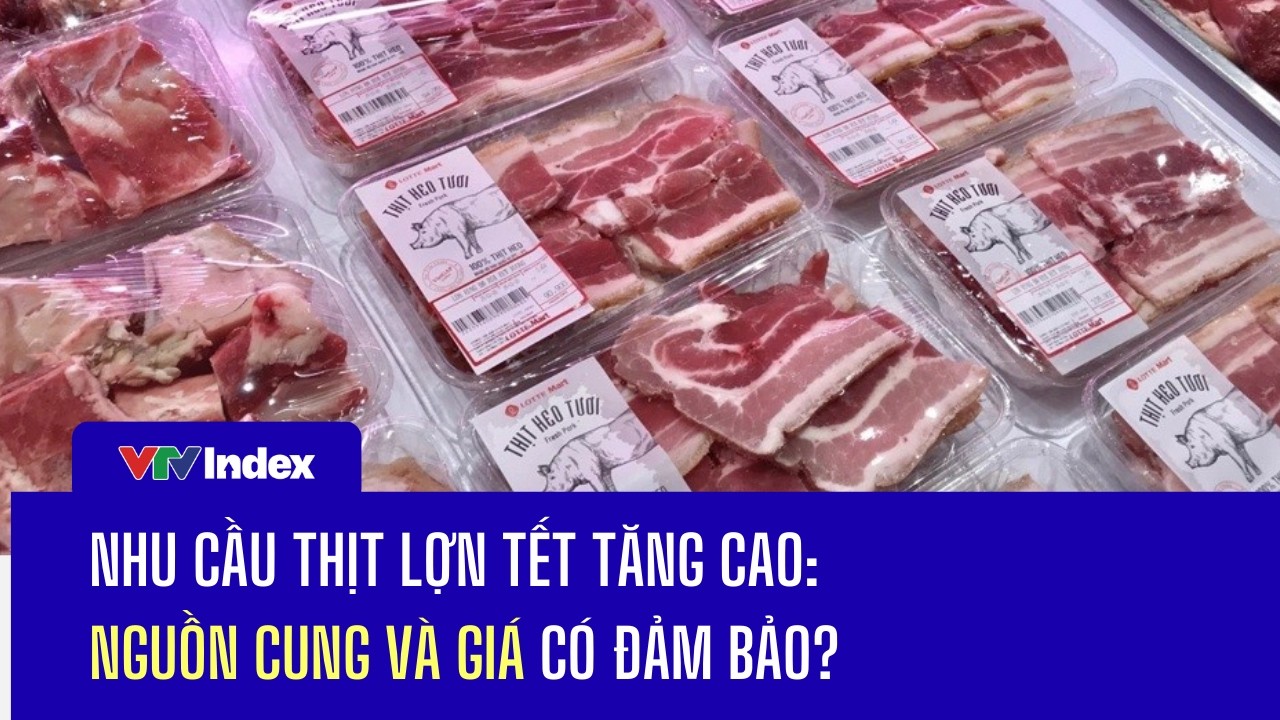 Nhu cầu thịt lợn tết tăng cao: Nguồn cung và giá có đảm bảo? | VTVIndex