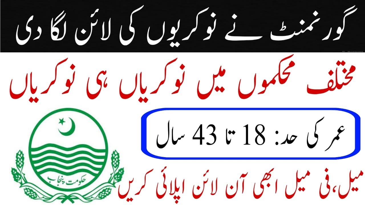 Latest Jobs December 2020 - Ad No 35/2020 | Punjab Govt | Jobs Consort | Govt jobs