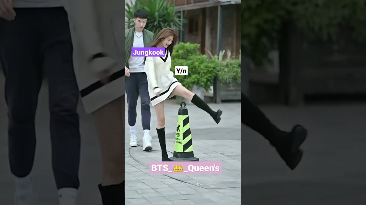 BTS IMAGINE : when you 🤪 as jungkook's ❤️ childish girlfriend 🤭😂😂 #btsff #btsimagine #btsreaction