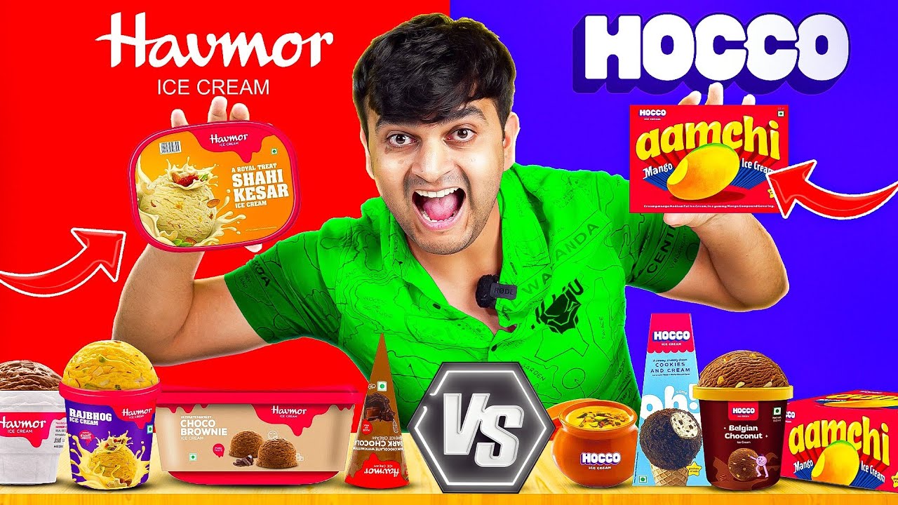 Trying HOCCO vs HAVMOR Ice Creams