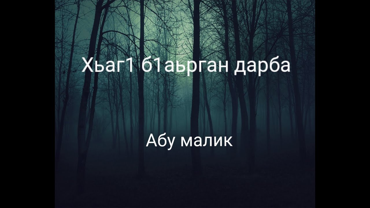 Хьаг1 б1аьрган дарба | Абу малик
