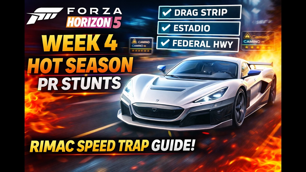 Rimac DOMINATES Week 4 Speed Traps! | FH5 Hot Season Guide