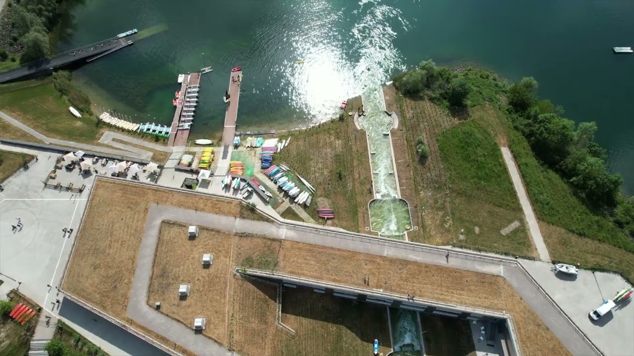 Stade Nautique Olympique Vaires sur Marne IDF -Vu du Ciel - JO Paris 2024