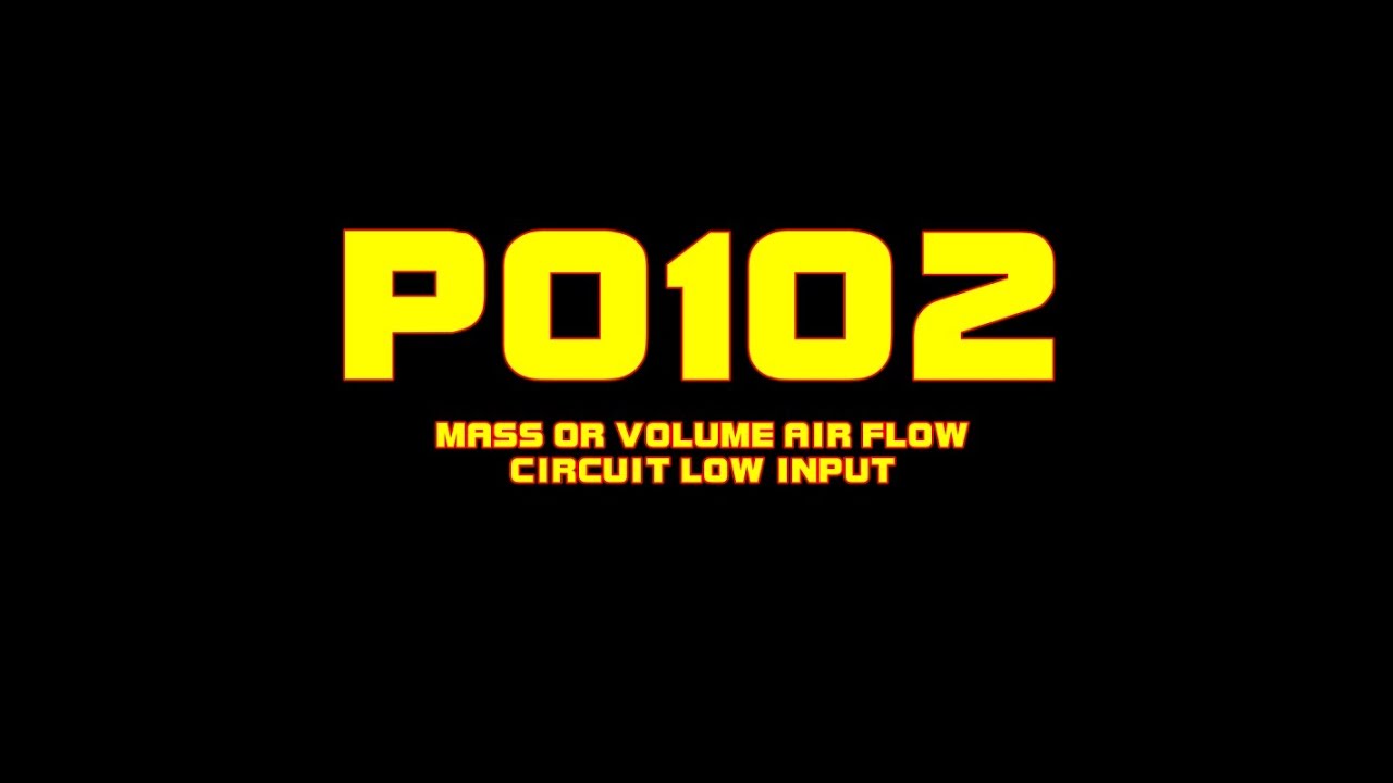 ⭐ 2002 Kia Optima - P0102 - Mass or Volume Air Flow Circuit Low Input