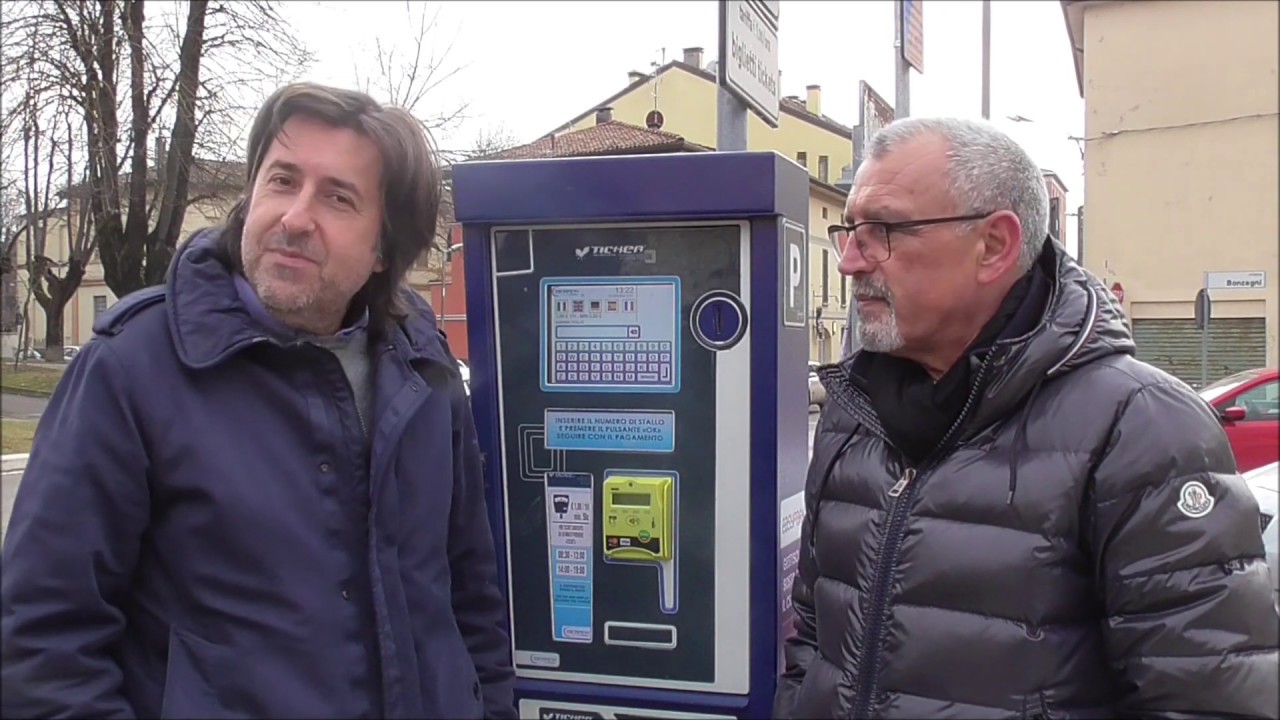 CENTO (FE) PIANO SOSTA CENTESE COME SI UTILIZZA IL PARCHIMETRO  A  BREVE VIDEO SERVIZIO !